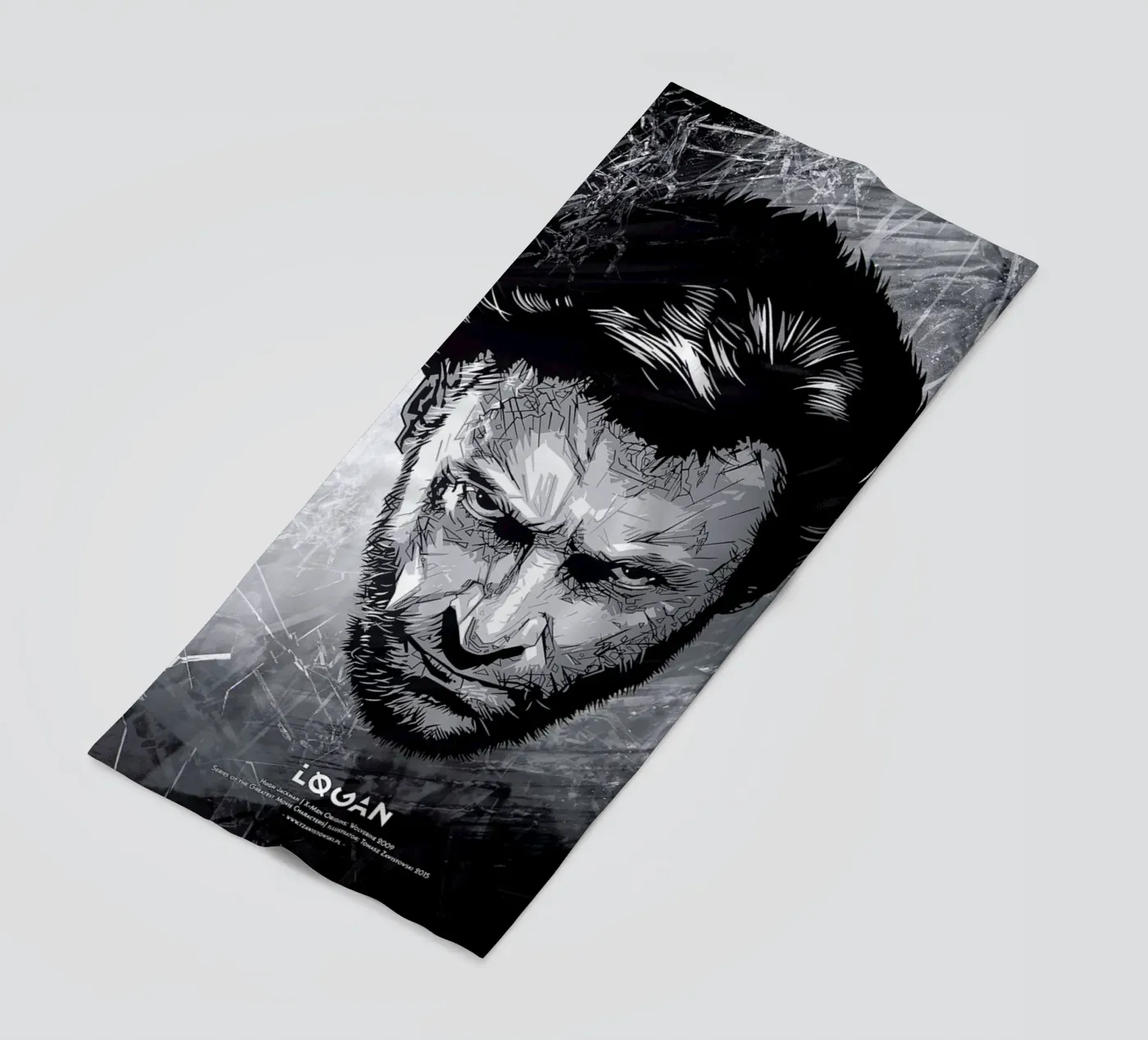 Logan beach towel by Tomasz Zawistowski