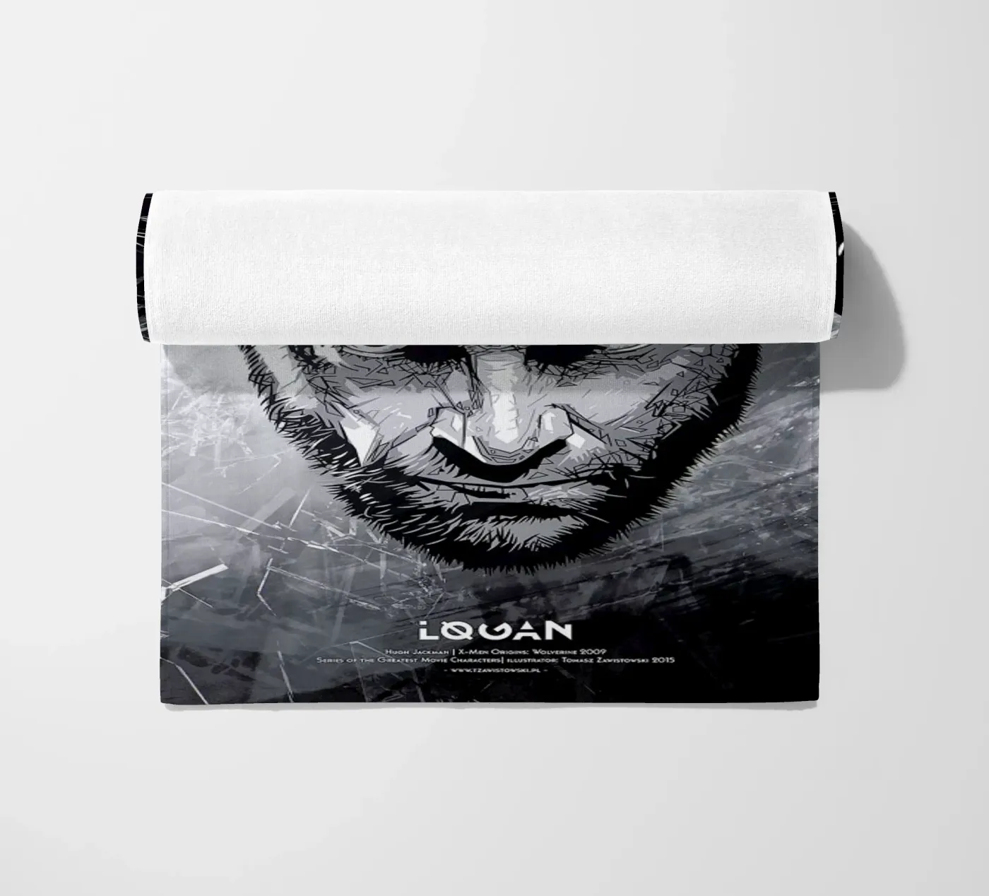 Logan beach towel by Tomasz Zawistowski