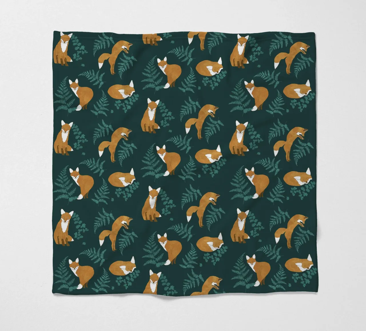 Neugieriger Fuchs Fleecedecke von Illustration Raissa Oltmanns