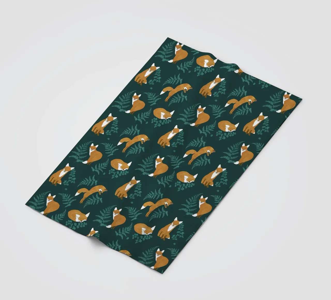 Neugieriger Fuchs Fleecedecke von Illustration Raissa Oltmanns