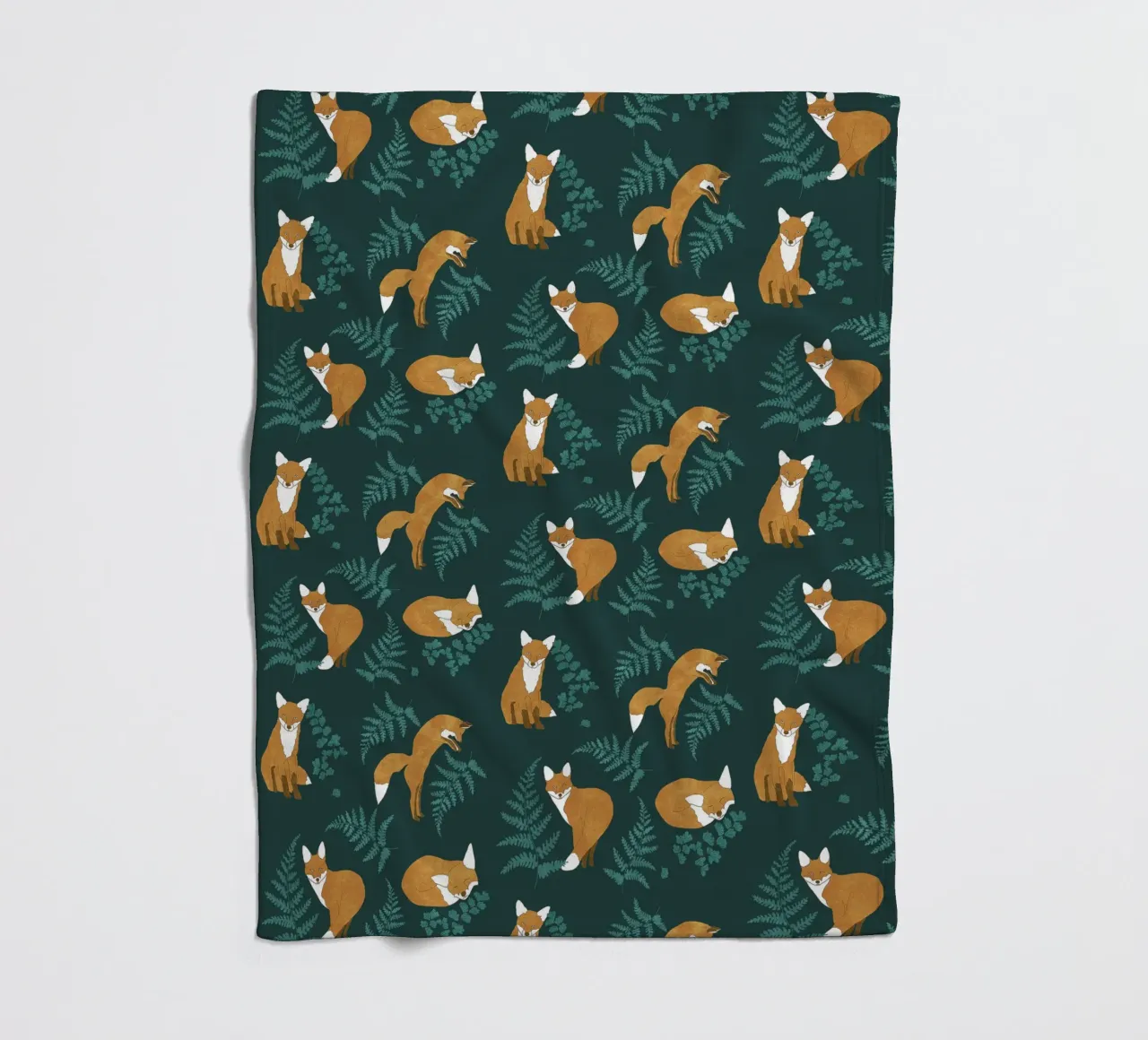 Neugieriger Fuchs Fleecedecke von Illustration Raissa Oltmanns