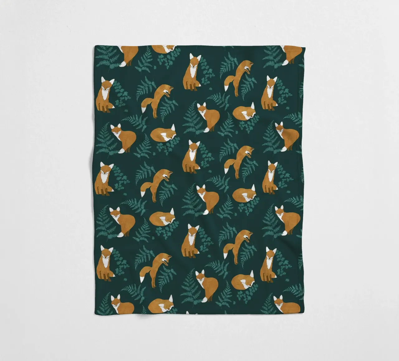 Neugieriger Fuchs Fleecedecke von Illustration Raissa Oltmanns
