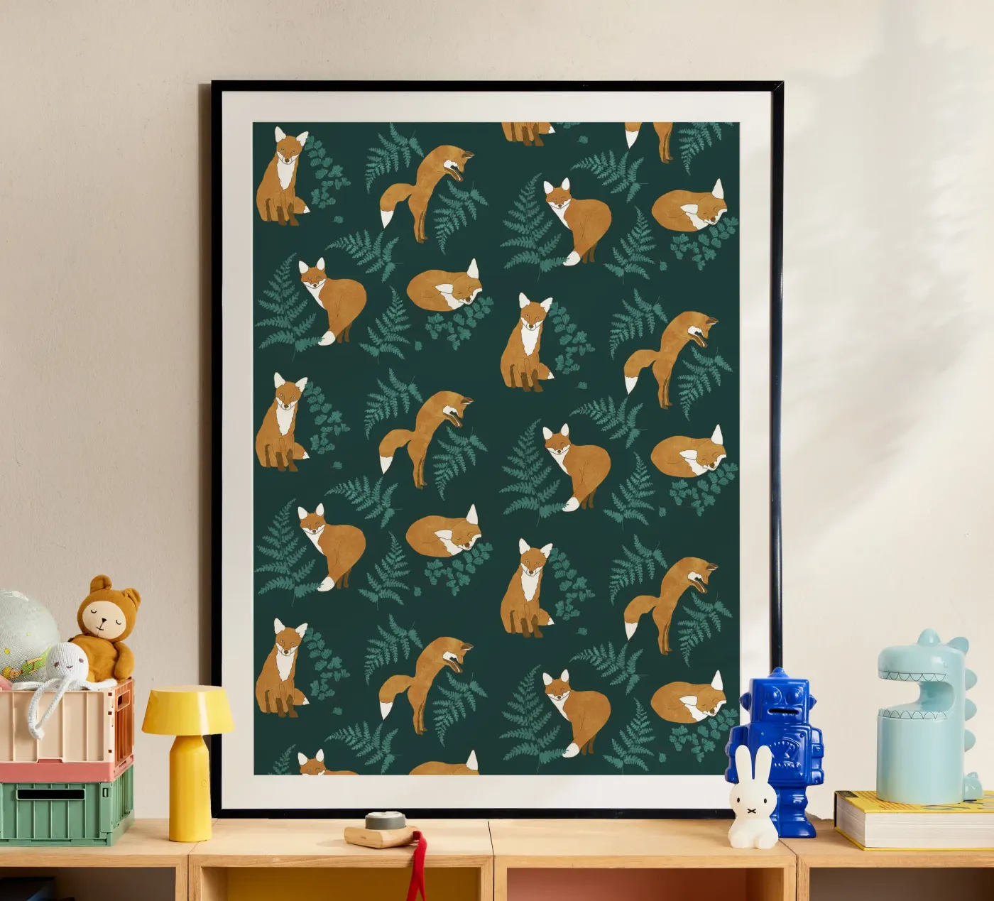 Curious fox Poster von Illustration Raissa Oltmanns