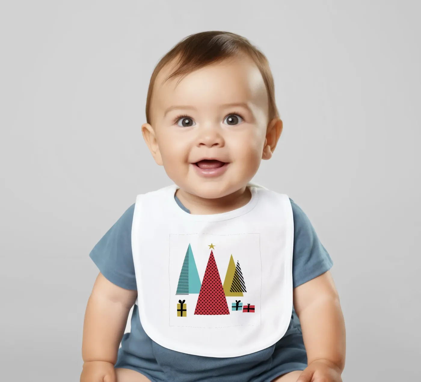 Trees and Gifts bavaglino da Kim Hubball Studio