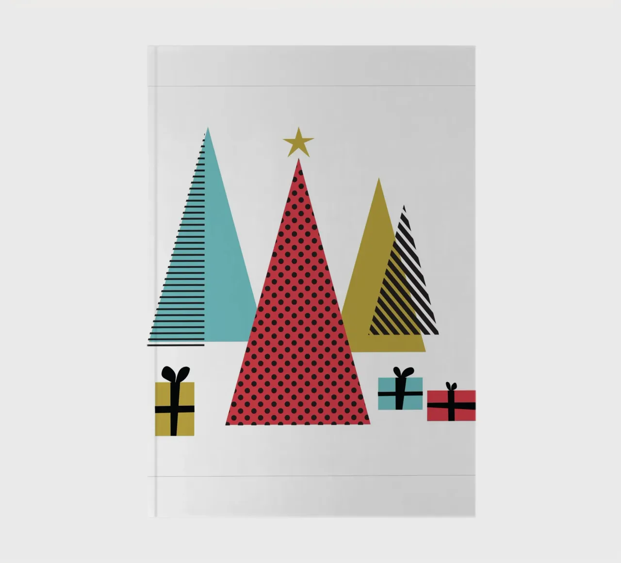 Trees and Gifts notebook by Kim Hubball Studio