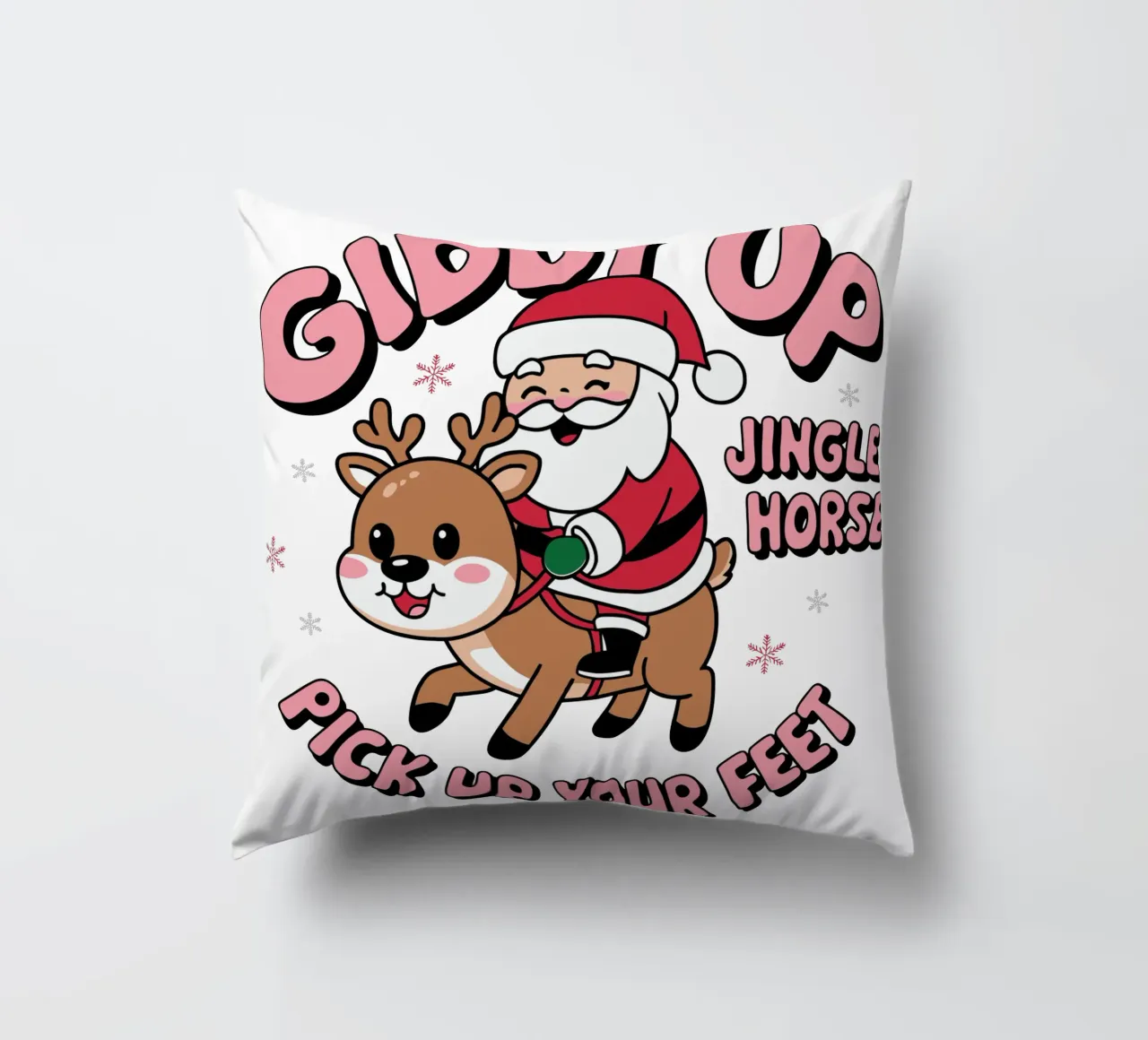 giddy up pick up your feet decorative cushion by edsonramosart