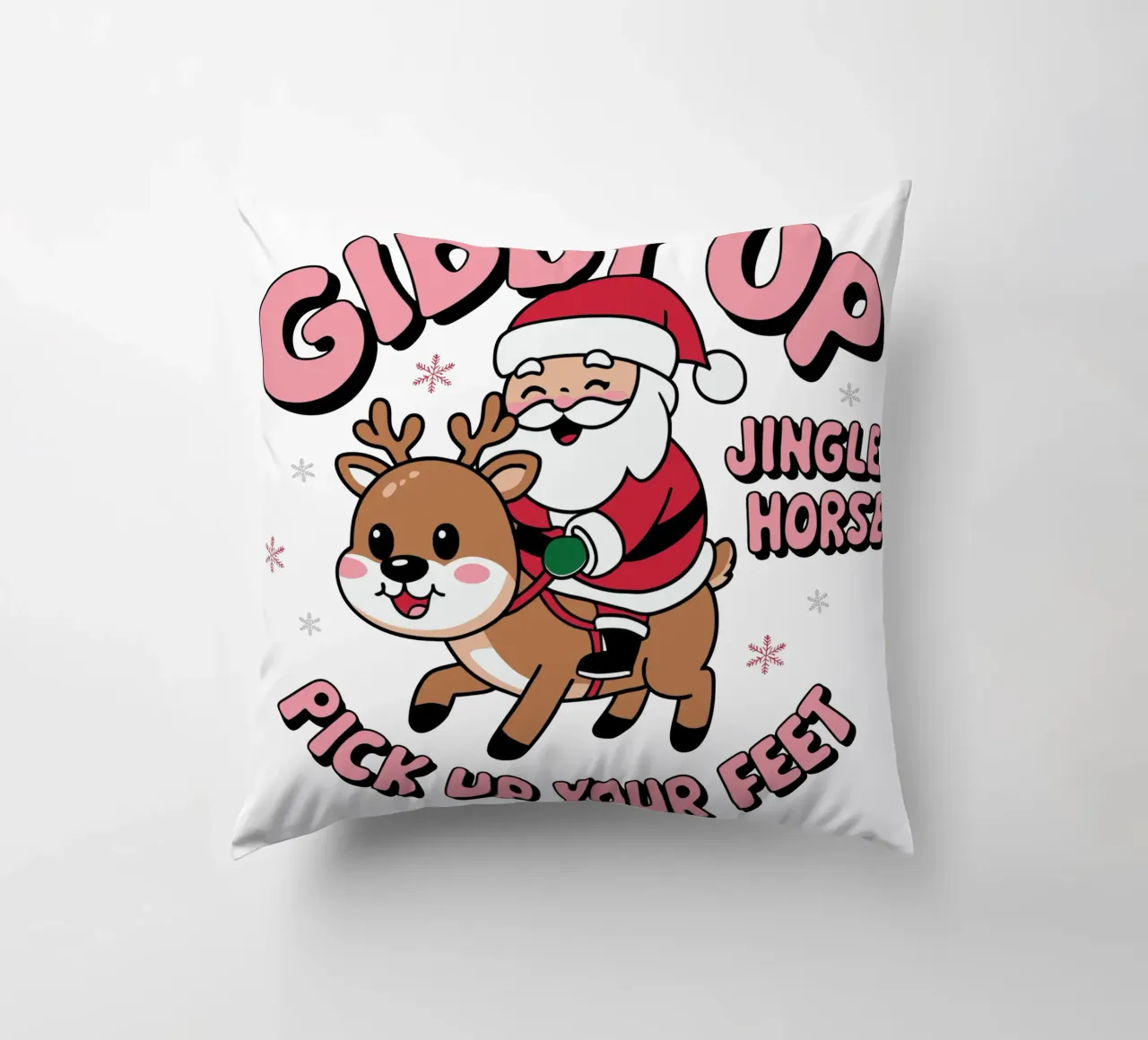 giddy up pick up your feet decorative cushion by edsonramosart