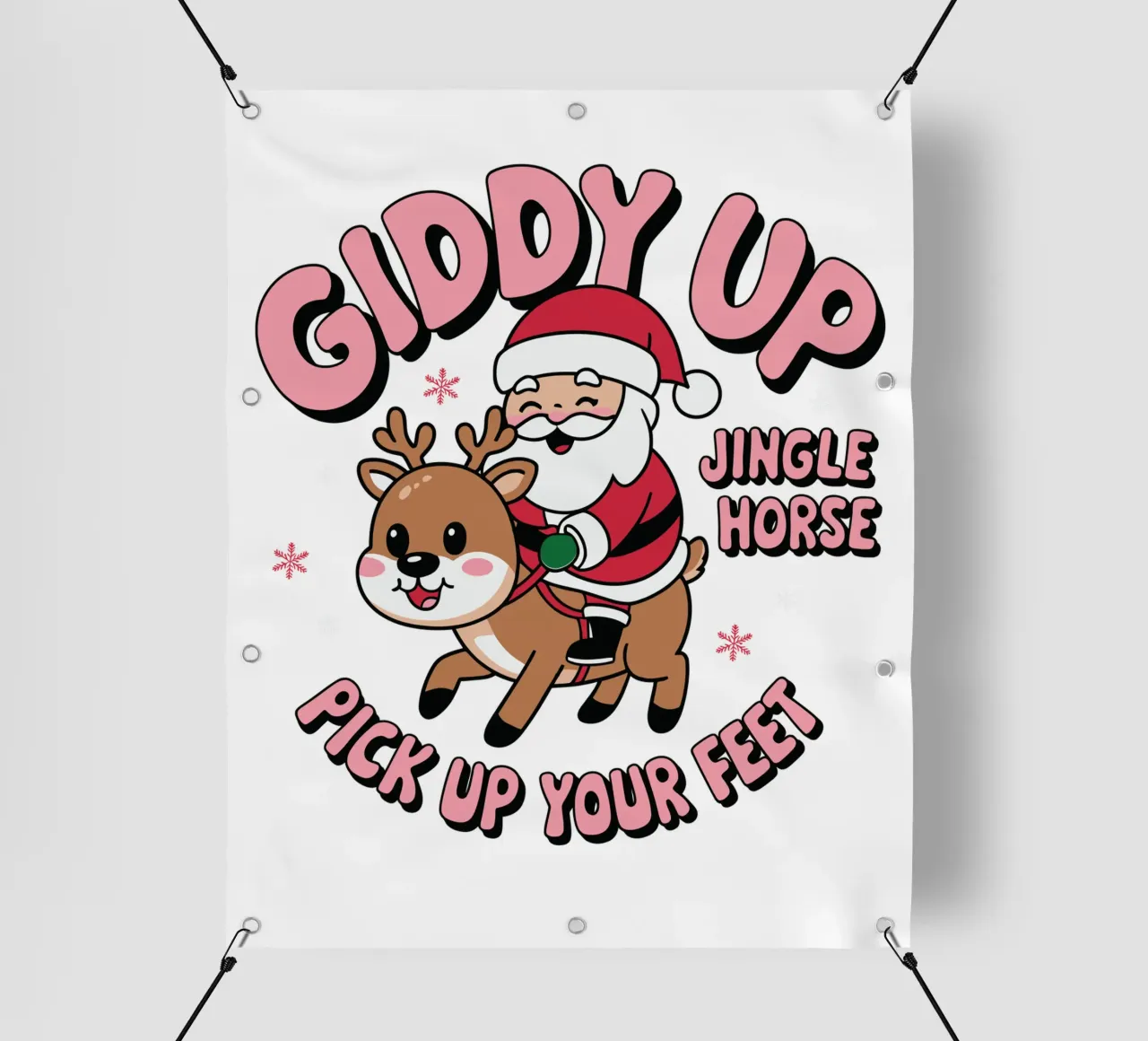 giddy up pick up your feet telo in pvc da edsonramosart