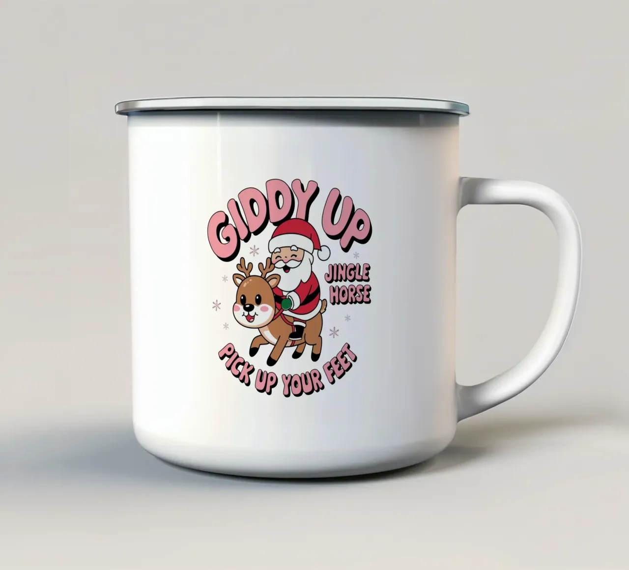 giddy up pick up your feet tazza in smalto da edsonramosart