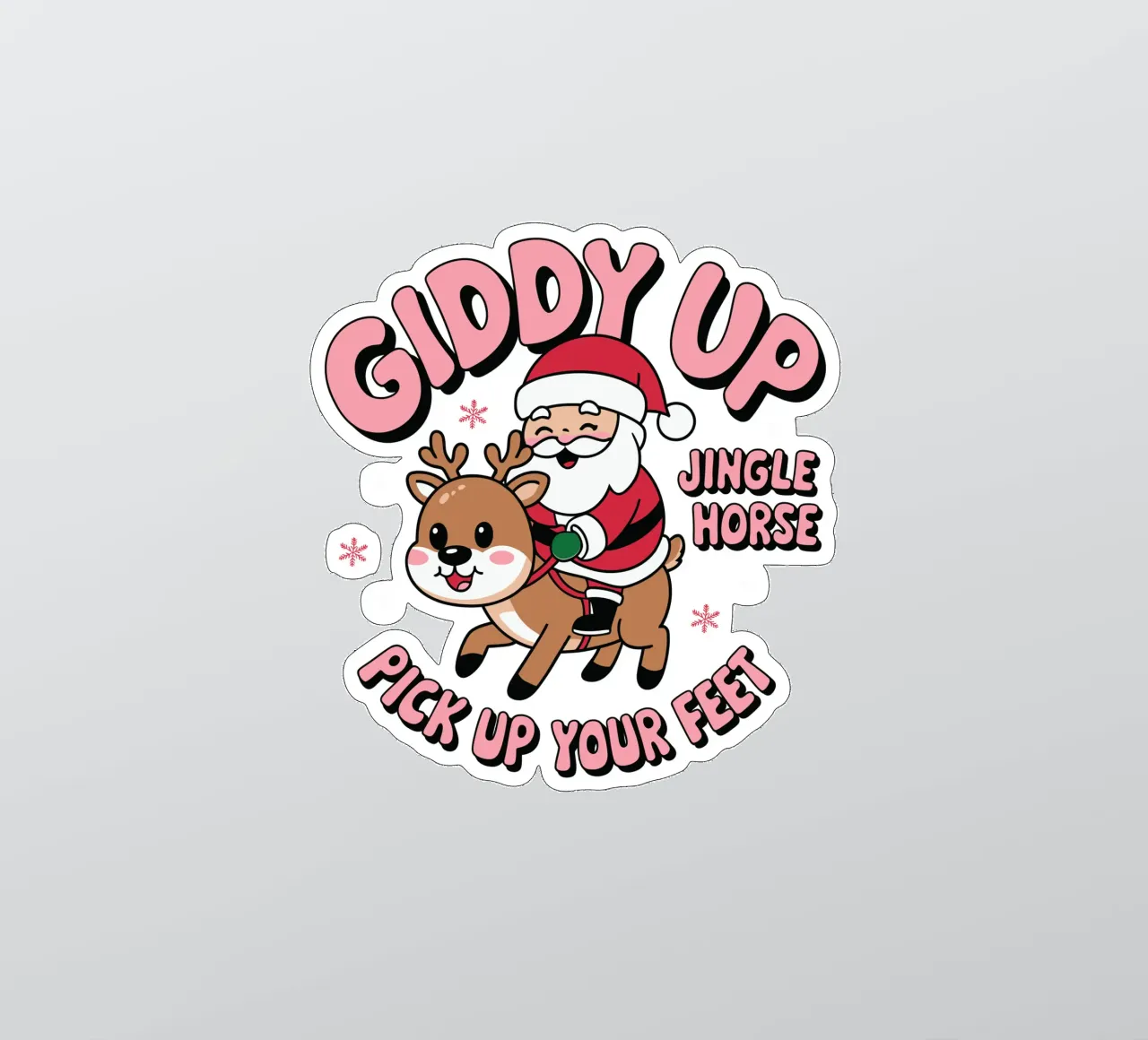 giddy up pick up your feet sticker by edsonramosart