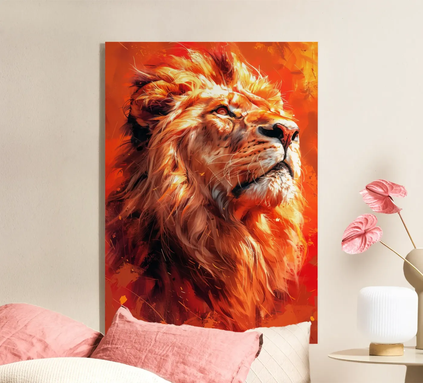 Lion animal art plexiglass da Justyna Jaszke JBJart