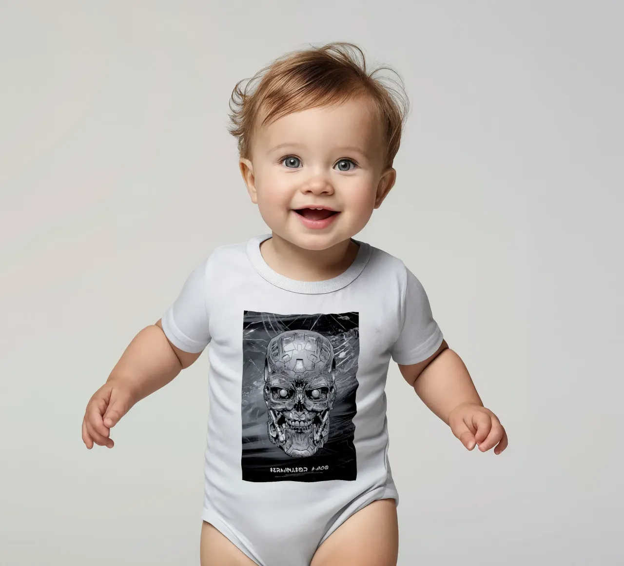 Terminator body neonato maniche corte da Tomasz Zawistowski