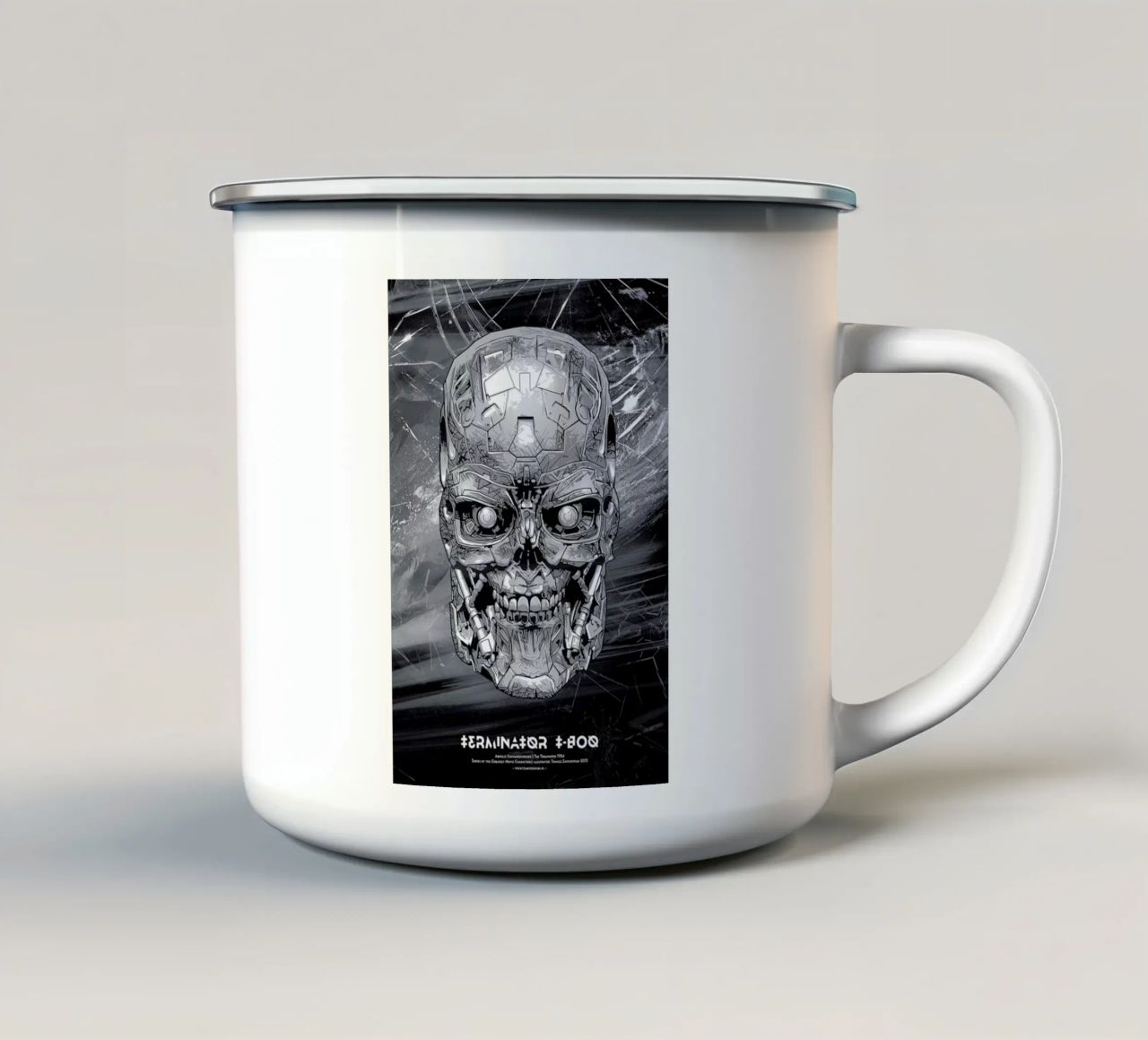 Terminator tazza in smalto da Tomasz Zawistowski
