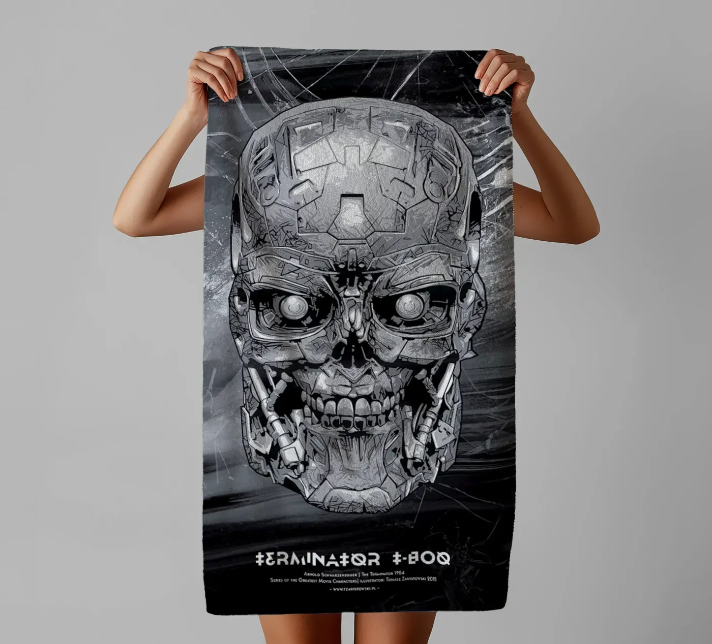 Terminator badhanddoek van Tomasz Zawistowski