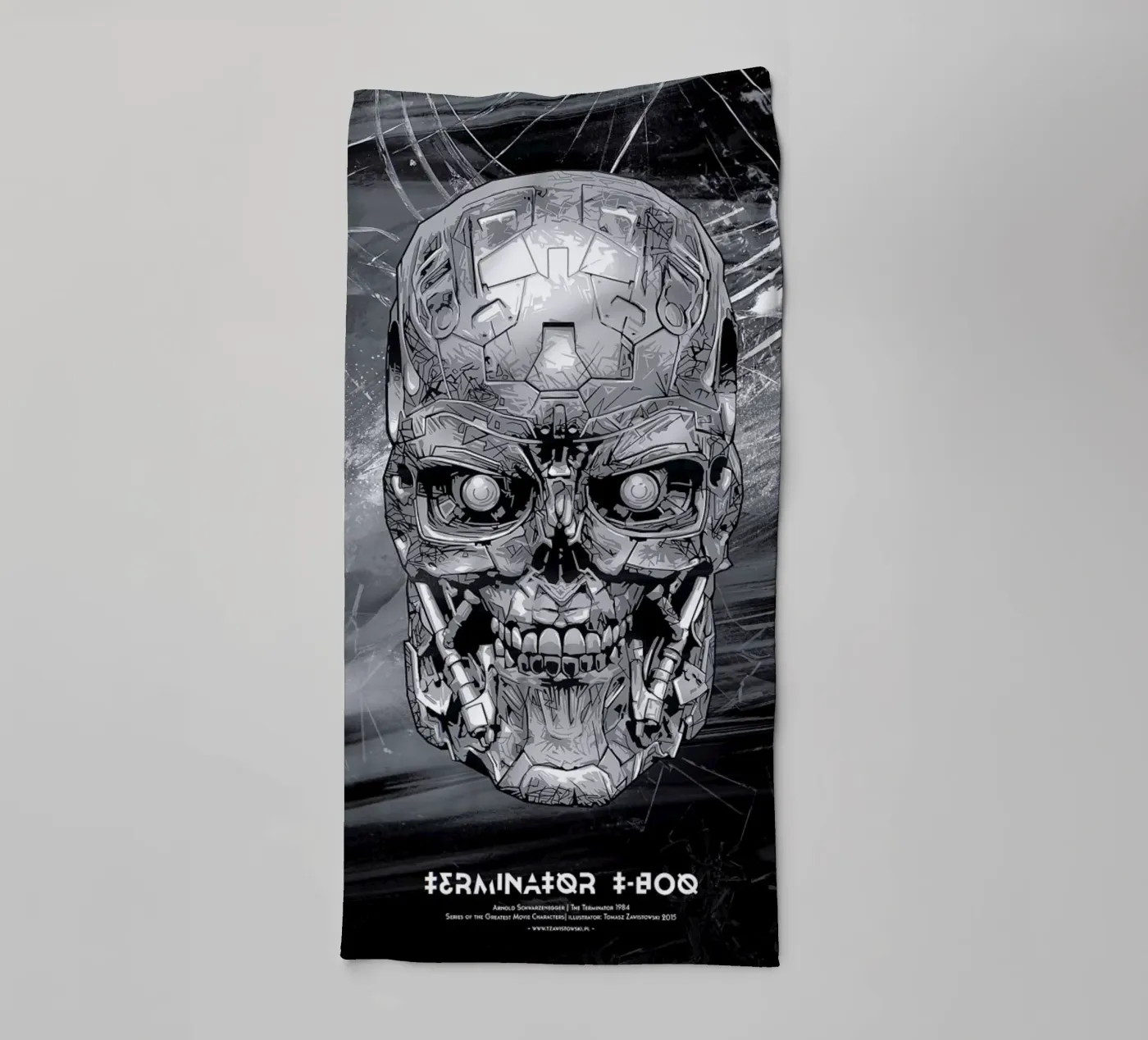 Terminator badhanddoek van Tomasz Zawistowski