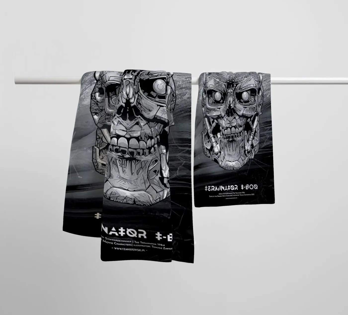 Terminator badhanddoek van Tomasz Zawistowski
