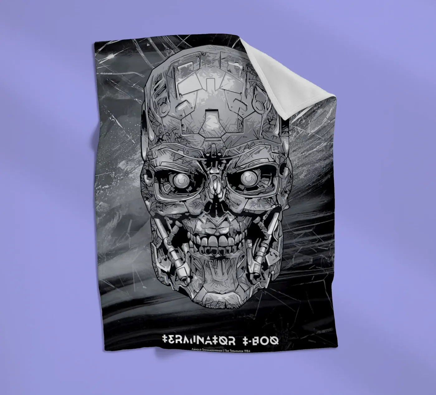 Terminator fleece blanket by Tomasz Zawistowski