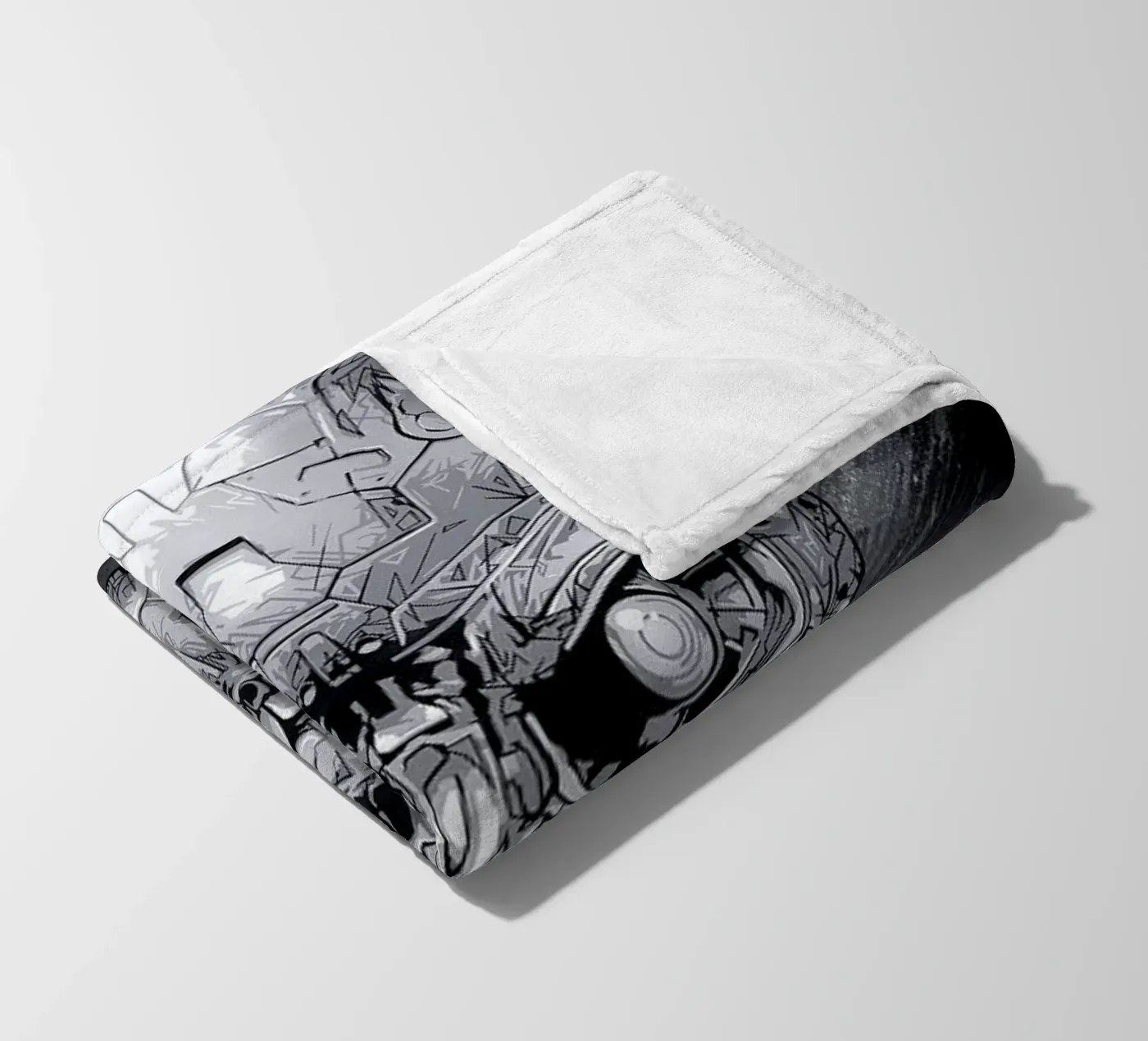 Terminator fleece blanket by Tomasz Zawistowski