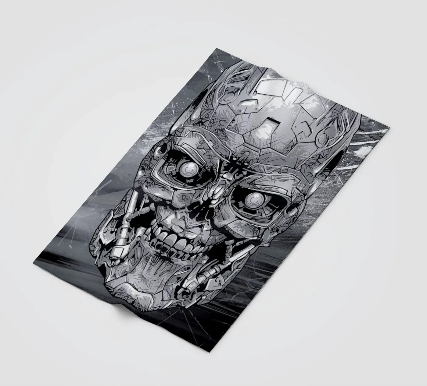 Terminator Fleecedecke von Tomasz Zawistowski