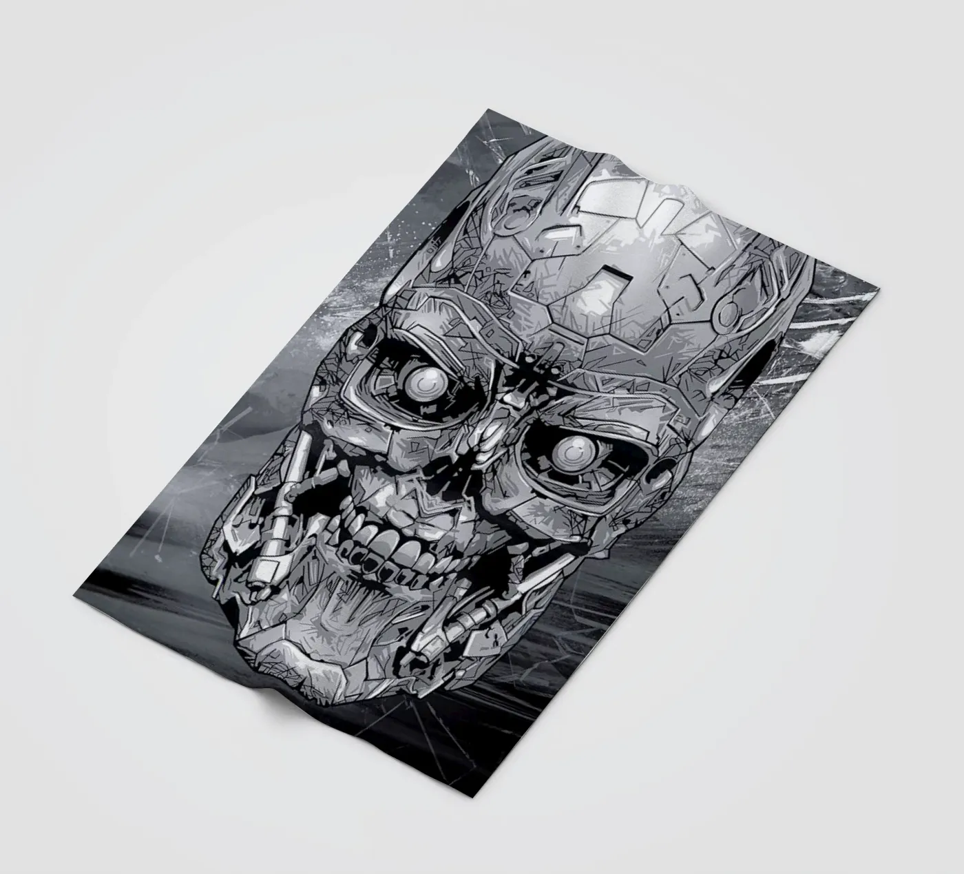 Terminator fleece blanket by Tomasz Zawistowski