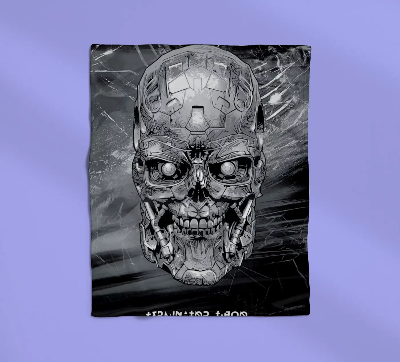 Terminator Fleecedecke von Tomasz Zawistowski