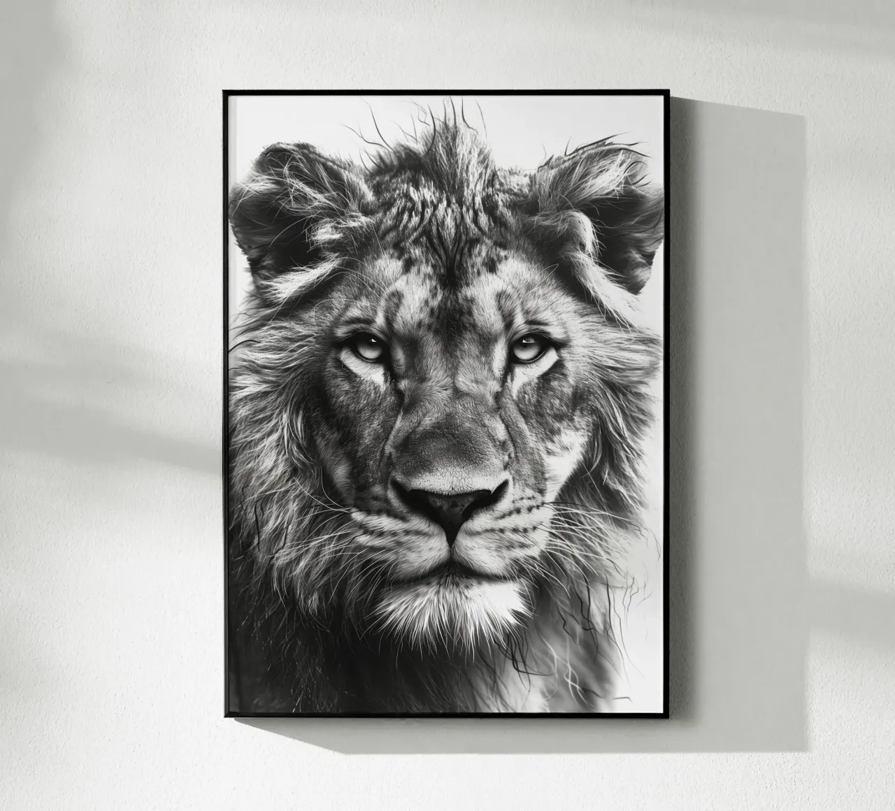 Leone in bianco e nero plexiglass da Justyna Jaszke JBJart