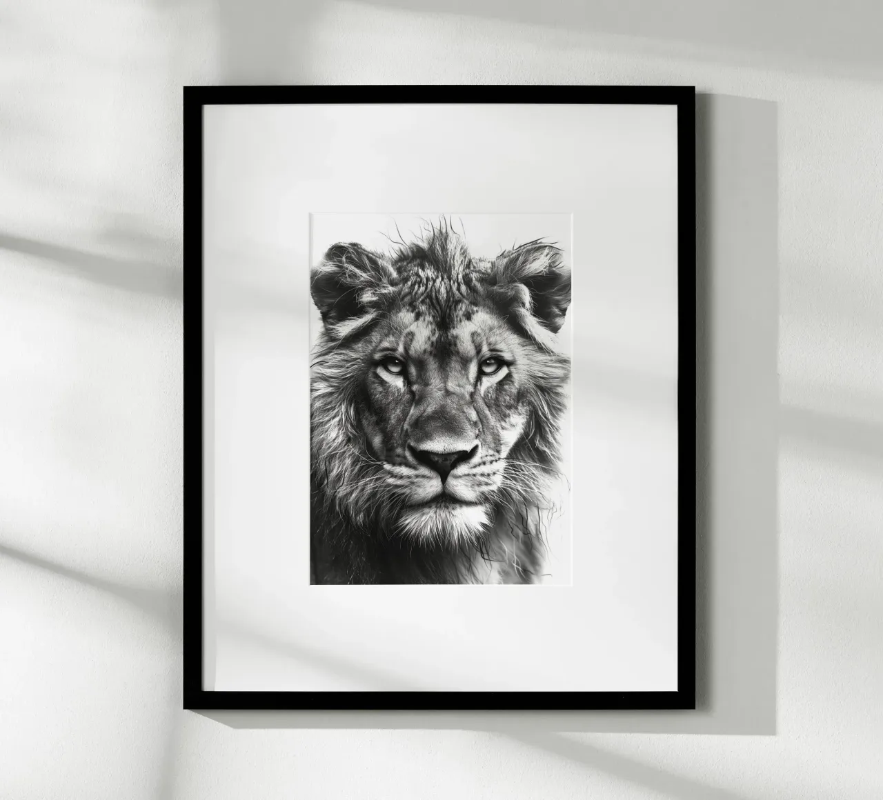 Leone in bianco e nero carta hahnemühle da Justyna Jaszke JBJart