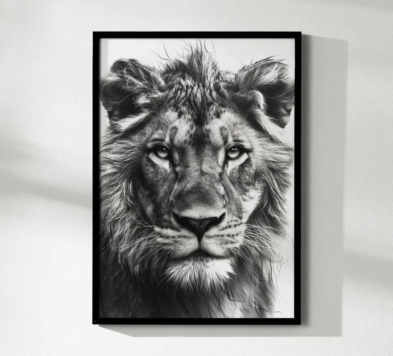 Leone in bianco e nero carta hahnemühle da Justyna Jaszke JBJart