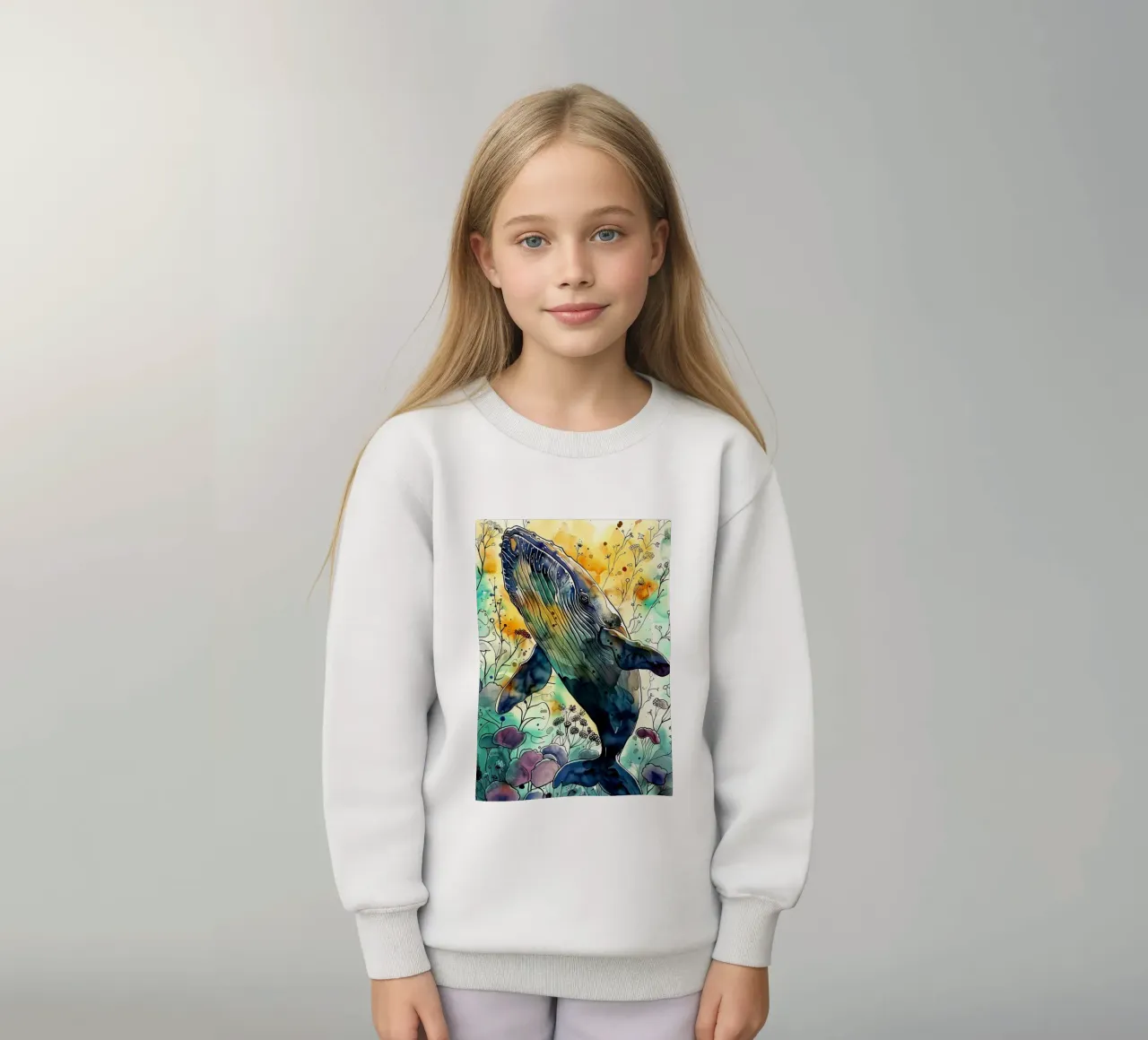 Balena animale d'arte felpa bambino da Justyna Jaszke JBJart