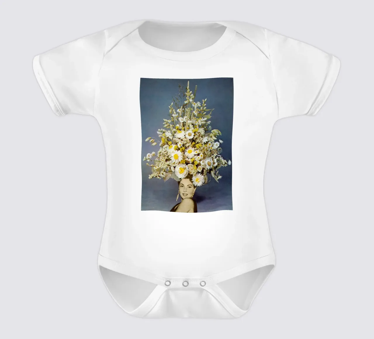 Moda floreale body neonato maniche corte da Cassia Beck Collage