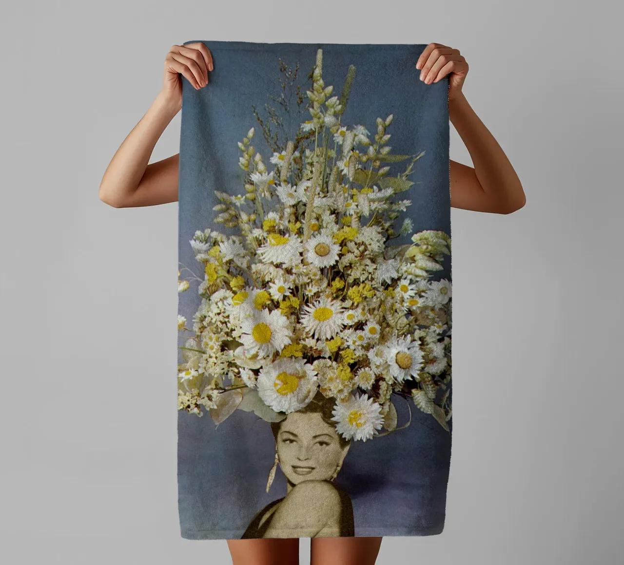 Moda floreale asciugamano da bagno da Cassia Beck Collage