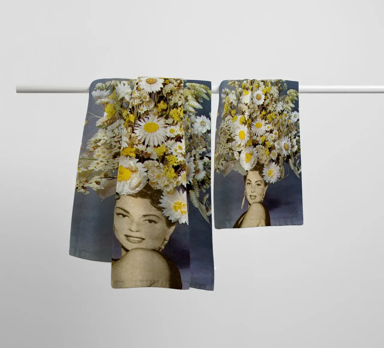 Moda floreale asciugamano da bagno da Cassia Beck Collage