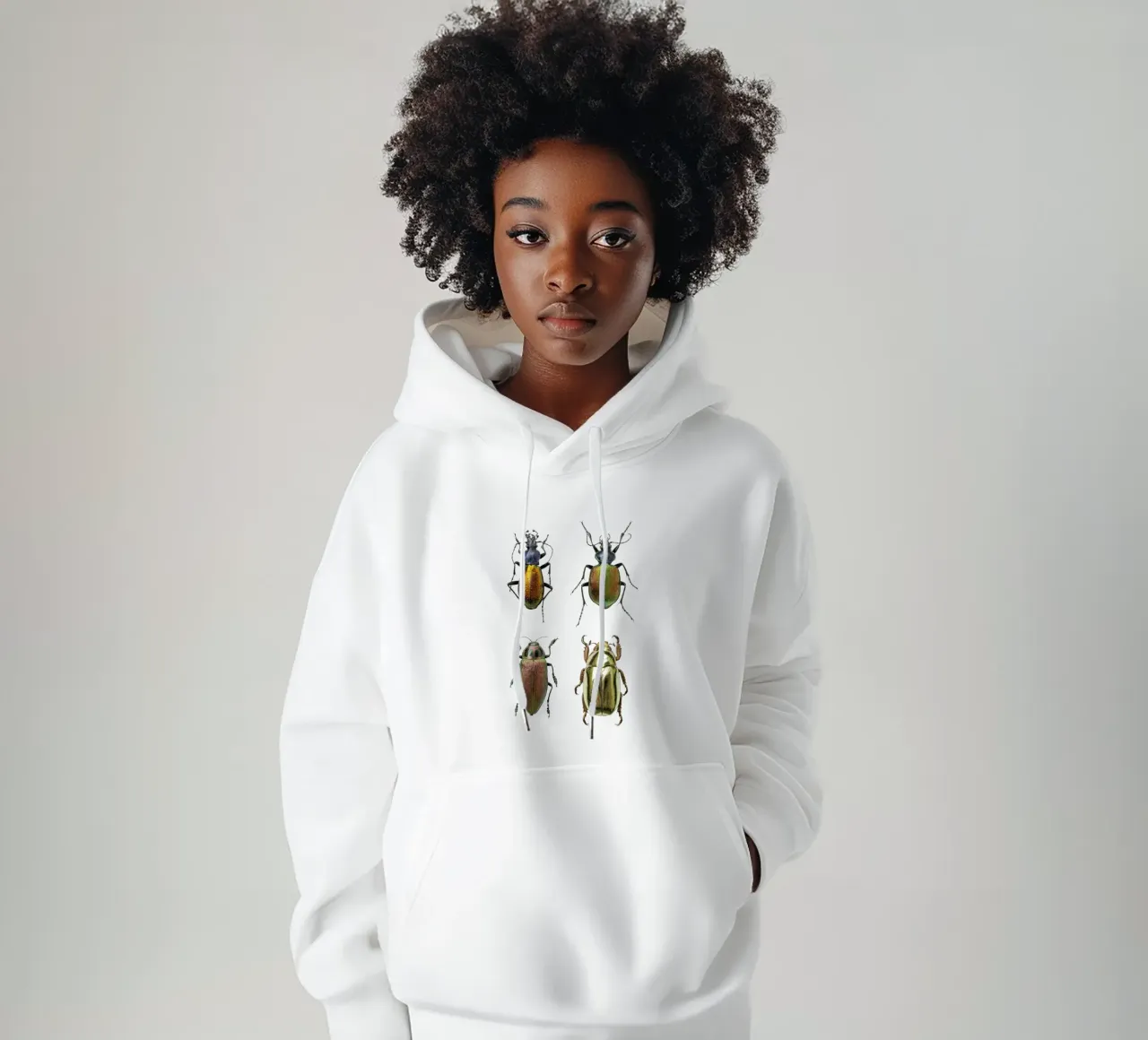 Bijoux scintillants : Quatre scarabées scintillants sweat à capuche de Curious Collections by Marielle Leenders