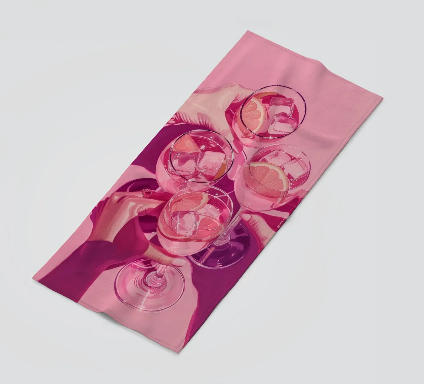 Gitls Night out Strandtuch von Malou-Studio