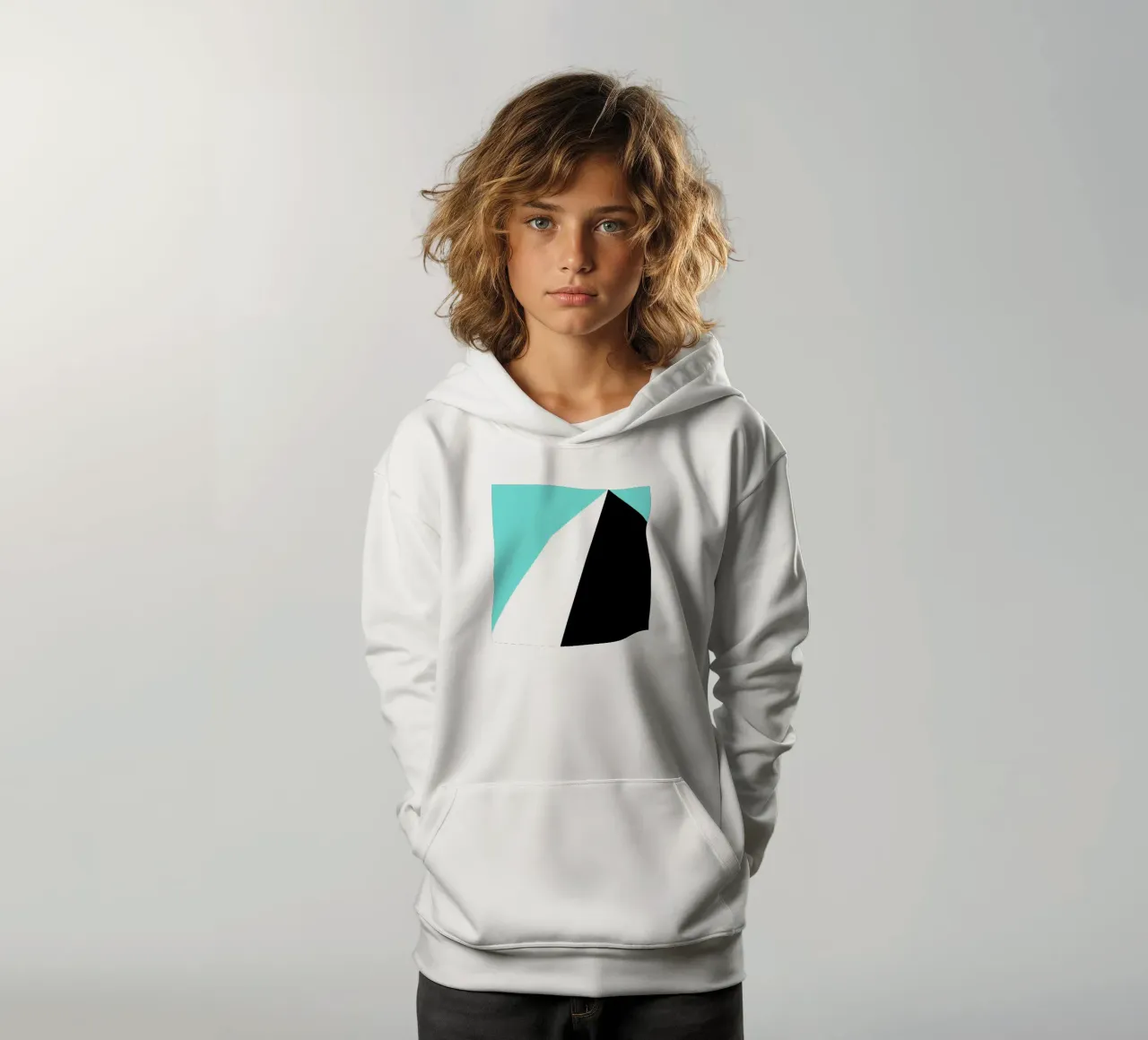 Guardare in alto Minimalista felpa bambino con cappuccio da Kim Hubball Studio