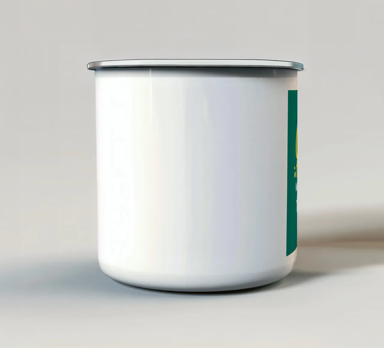 Crescere attraverso tazza in smalto da inspirational quote