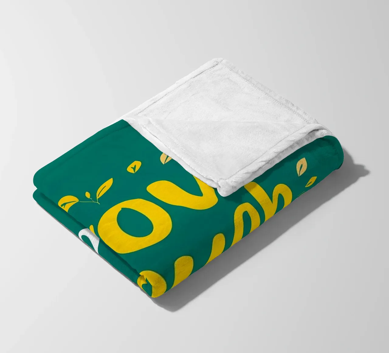 Crescere attraverso coperta in pile da inspirational quote