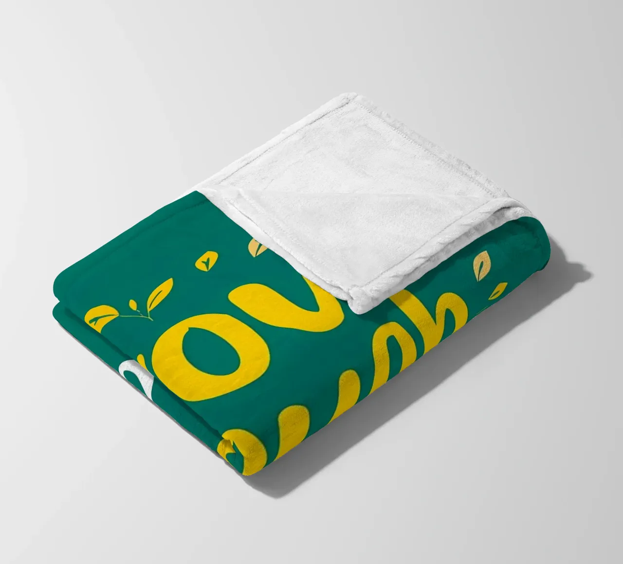 Crescere attraverso coperta in pile da inspirational quote
