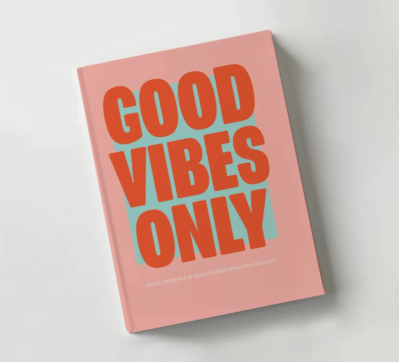 Good Vibes only notebook by Malou-Studio