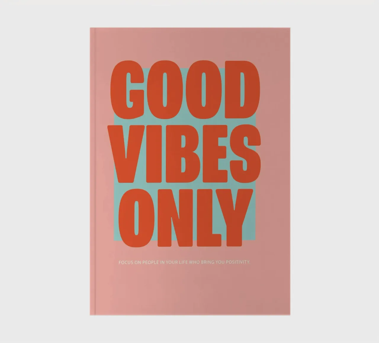 Good Vibes only notebook by Malou-Studio