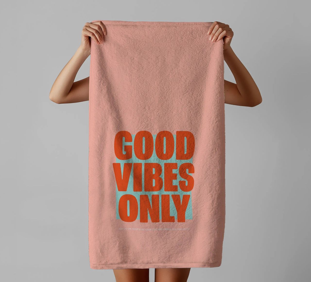 Solo Good Vibes asciugamano da bagno da Malou-Studio