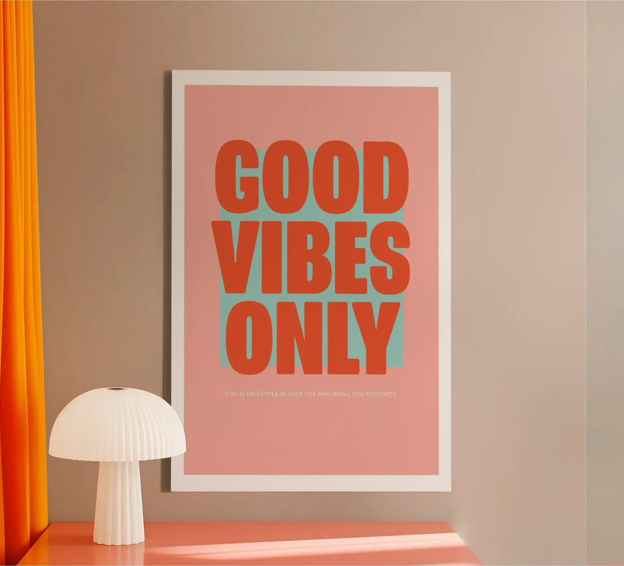 Good Vibes only canvas by Malou-Studio