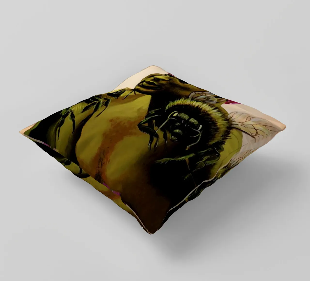 Sting Like a Bee cuscino da Jared Yamahata