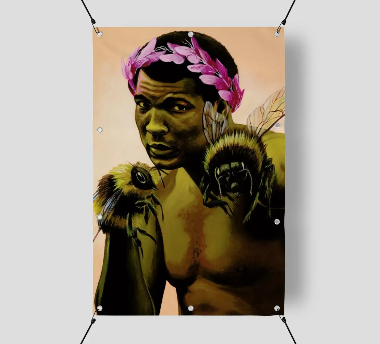 Sting Like a Bee telo in pvc da Jared Yamahata
