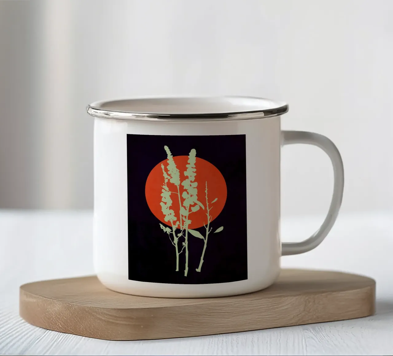 Ikebana tazza in smalto da Kim Hubball Studio