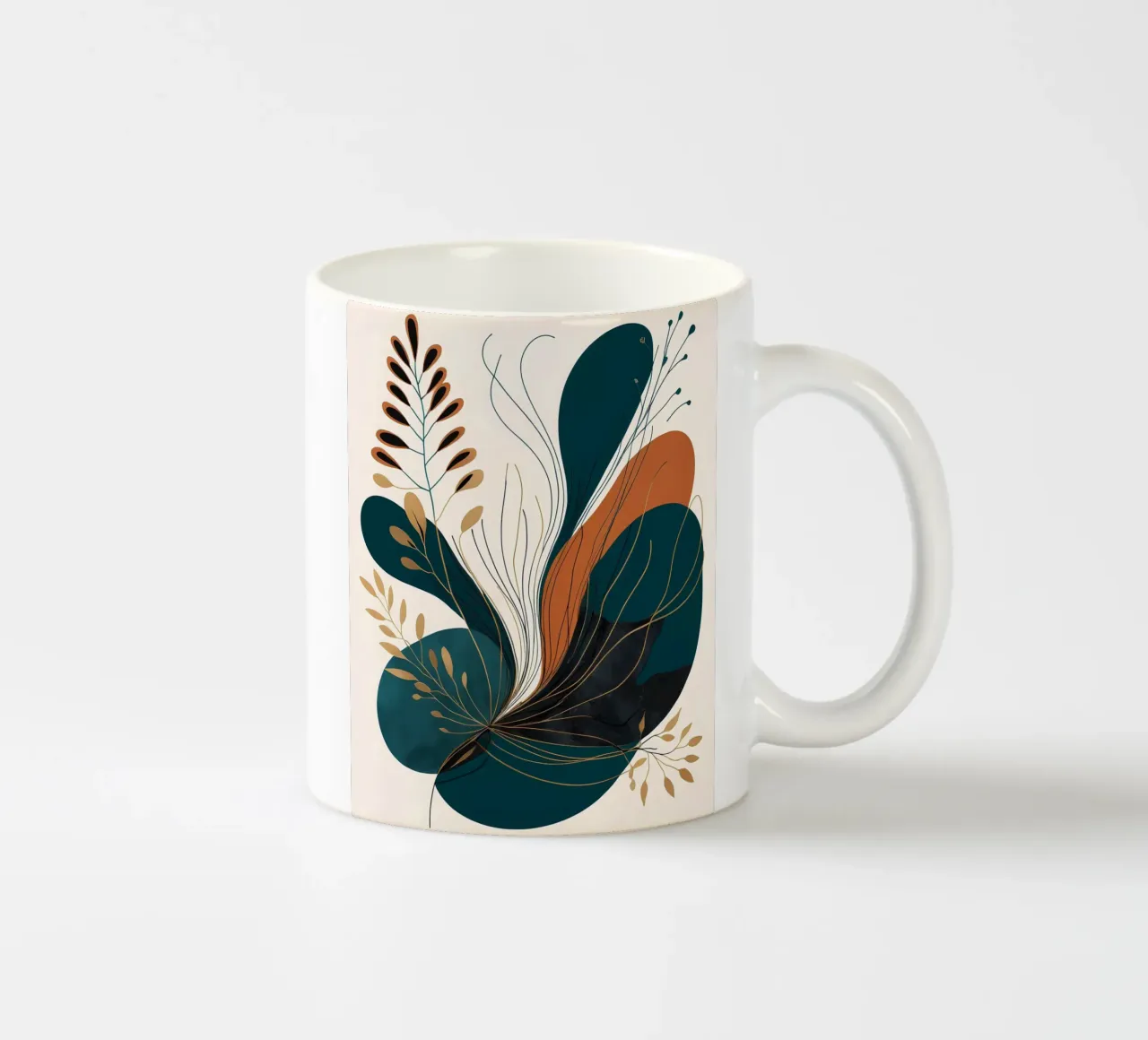 Arazzo floreale astratto tazza in ceramica da Artistic-shop