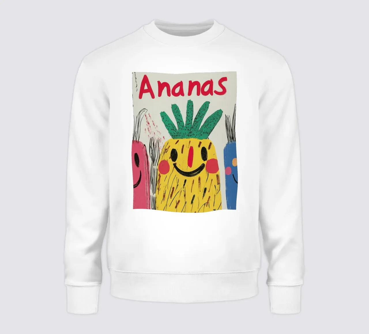 Ananas Joyeux felpa da Pop and Fruits - Affiches & posters