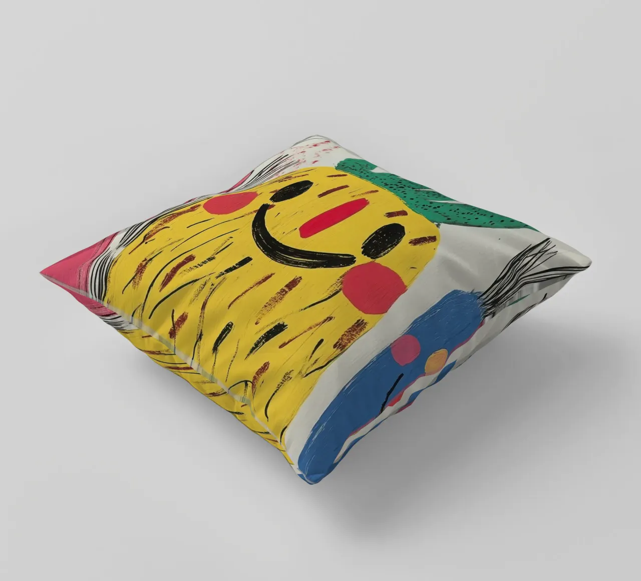 Ananas Joyeux cuscino da Pop and Fruits - Affiches & posters