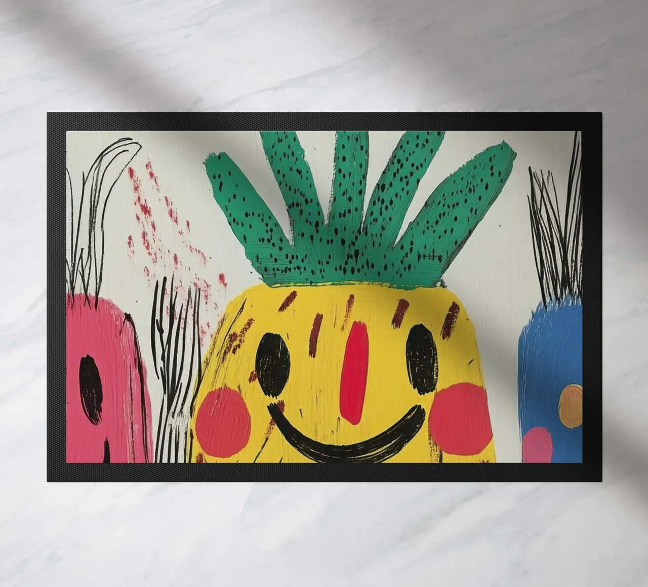Ananas Joyeux zerbino da Pop and Fruits - Affiches & posters