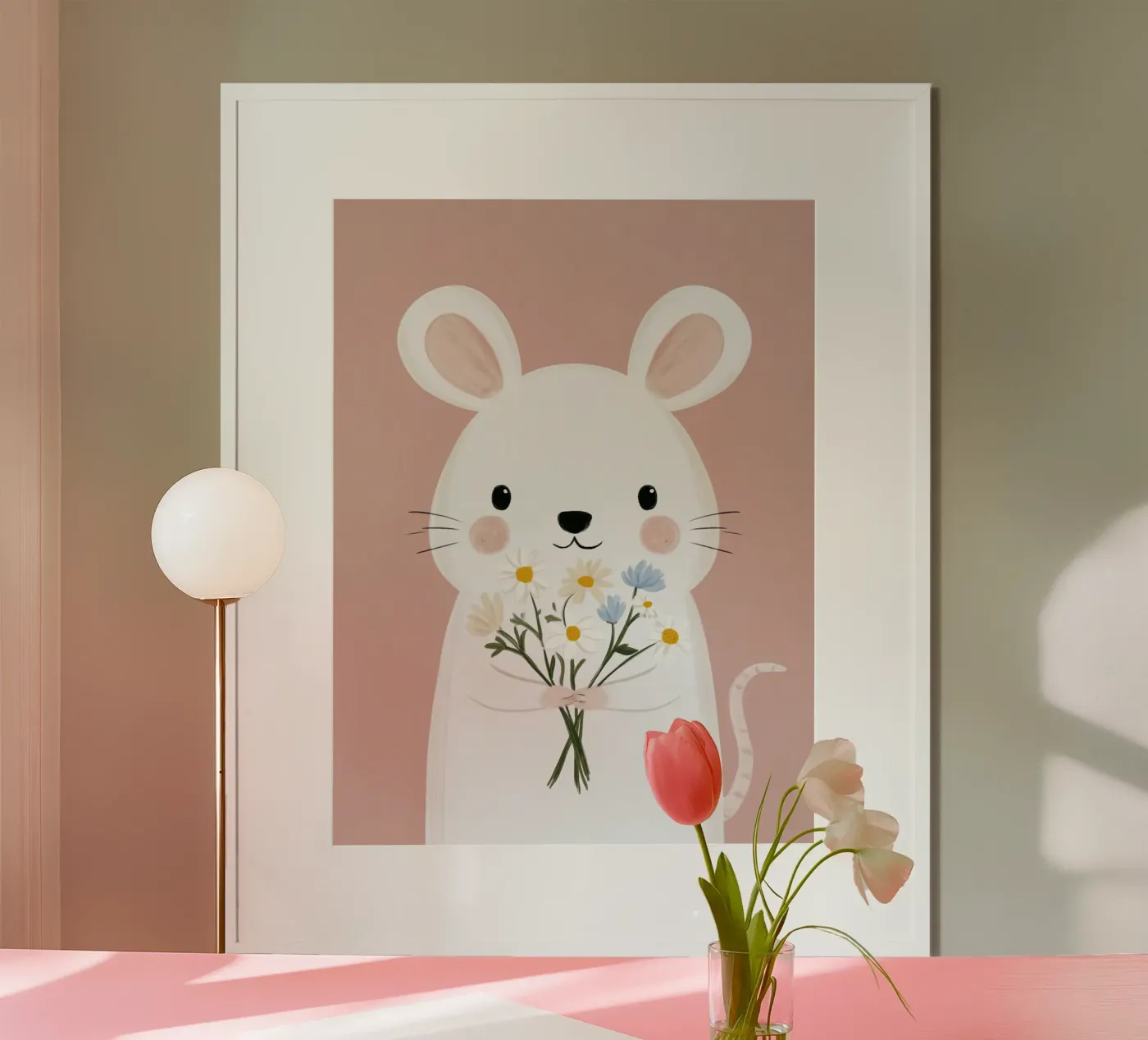 Spring Mouse Poster von Alma Rowan